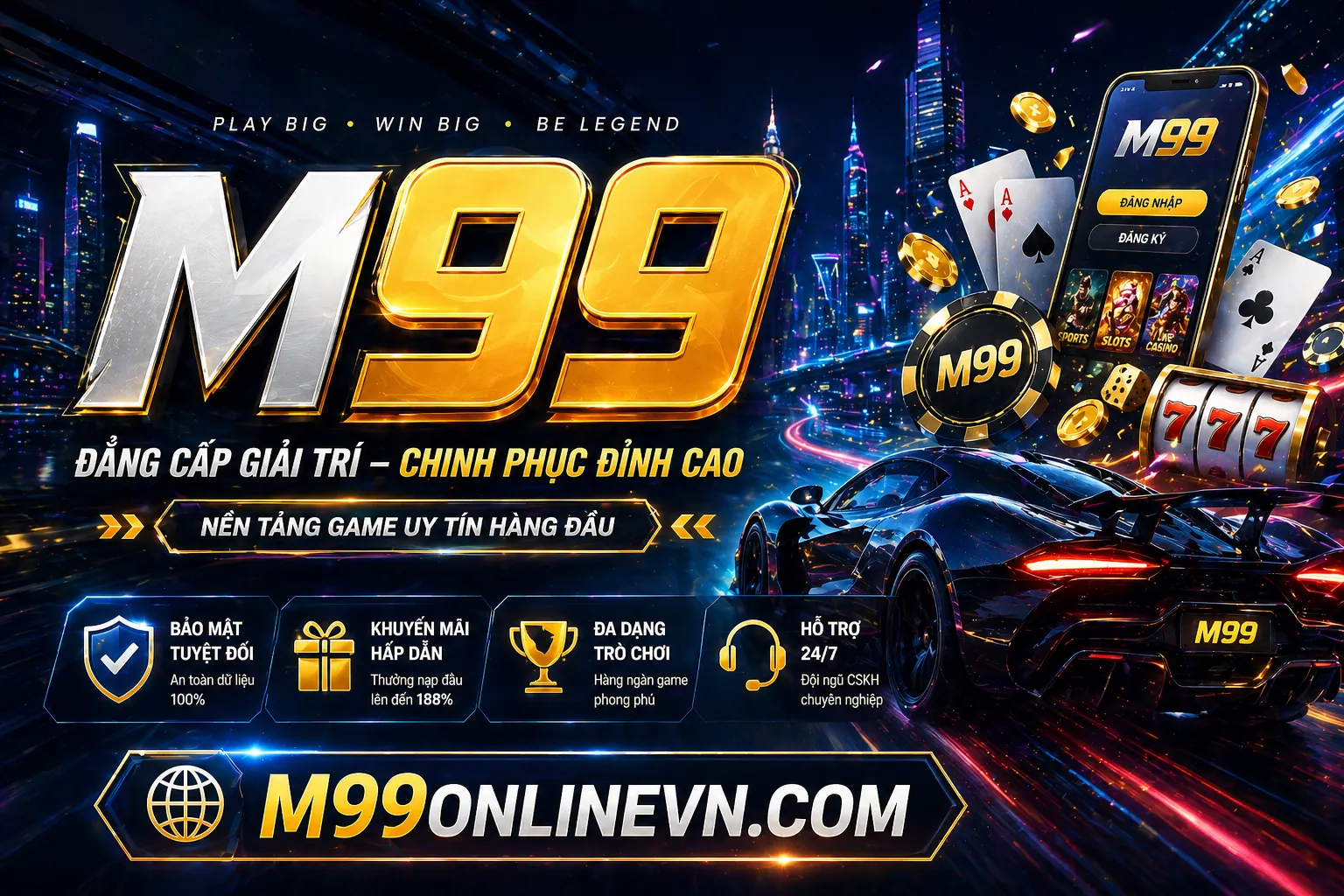 Hình ảnh chủ đạo cm88 casino an toàn và công bằng
