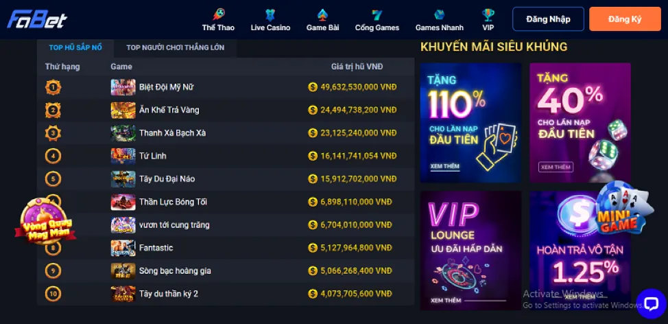 Trò chơi bắn cá đổi thưởng kịch tính, đồ họa đẹp mắt tại cm88 casino